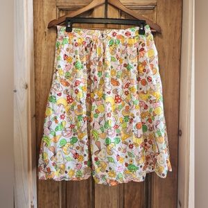 Modcloth Mushroom And Frog Skirt